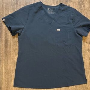 FIGS Catarina One-Pocket scrub top in Dark Harbor color and a size Small.